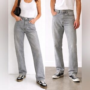 Levi’s 501 Gray Vintage USA Straight Leg Jeans 31x34 90s DadCore Button Fly Vntg